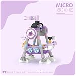 MEIEST 4 PCS Mini Amusement Park Building Blocks Set,Simulation Architecture Collection Particle Construction Building Bricks Toy (Amusement Park)