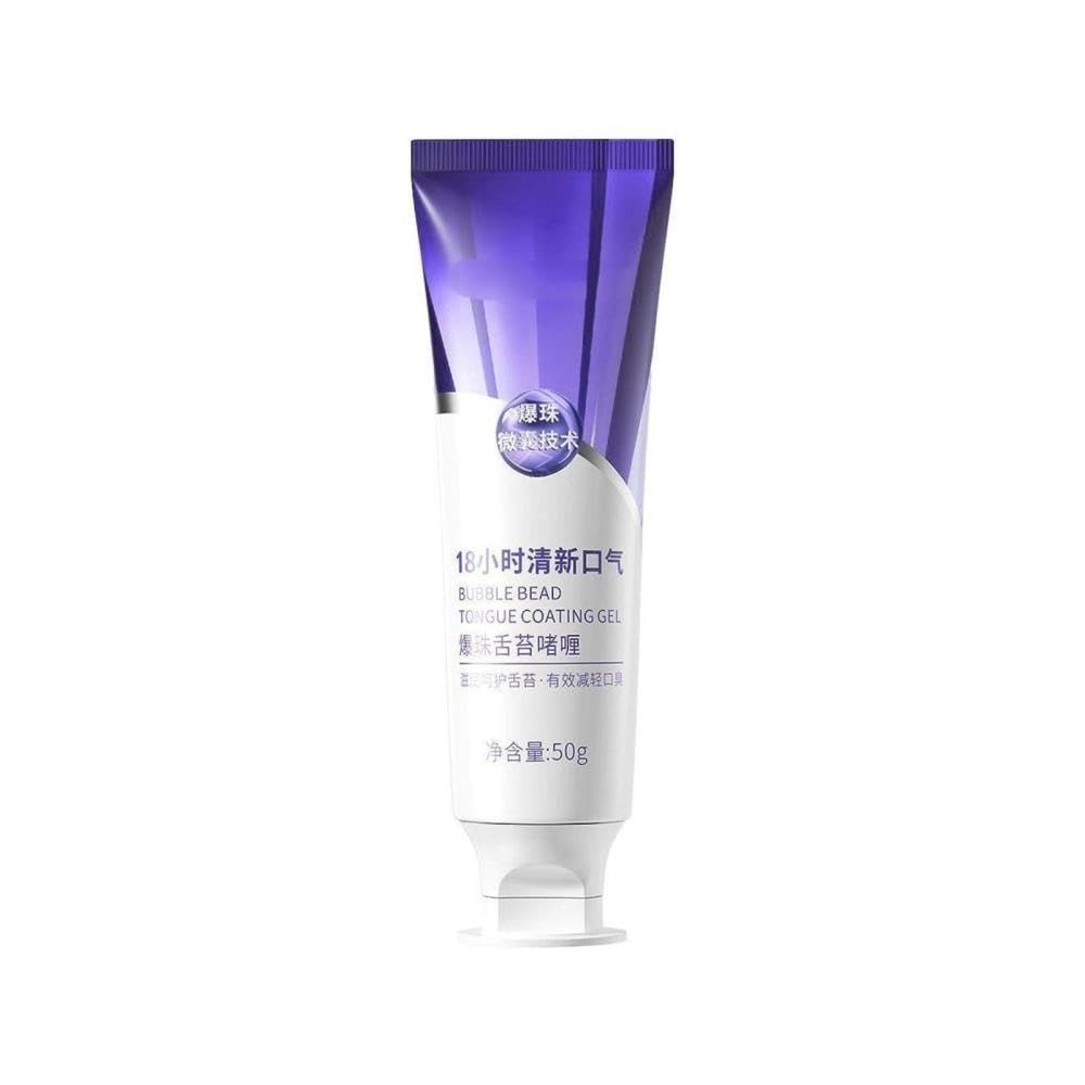 Gel for la pulizia della lingua con perline scoppiate: pulisce delicatamente la lingua ed elimina l'odore orale(3pcs)