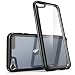 i-Blason Case Compatible with Apple iPod Touch 5/6th Generation, [Scratch Resistant] Clear [Halo Series] Hybrid Bumper Case Cover (Clear/Black)