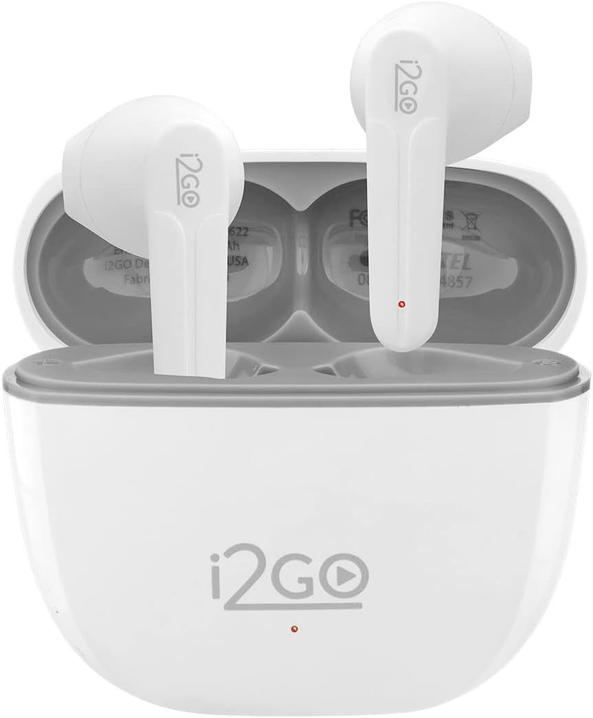 I2GO, Fone De Ouvido, TWS, Bluetooth, 20 Horas totais de Bateria, ENC, Air Sound Go 2.0, Branco, PRO