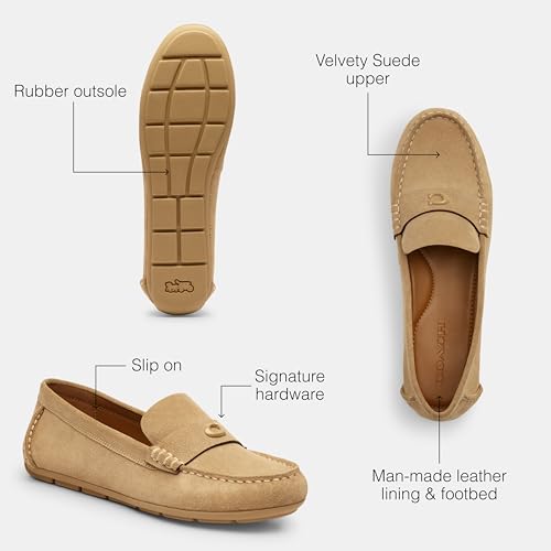 Coach Women's Sculpted C Driver in Suede Loafer3