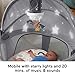 Fisher-Price Portable Baby Bassinet Deluxe On-The-Go Projection Dome, Travel Play Space for Newborns with Lights Music & Canopy, Paper Shapes