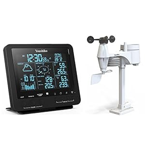 Youshiko Weather Station Official 2023 UK Version ( Premium Quality Large LCD HD Colour Display ) , Professional 5-in-1…