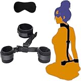 Bondaged Restraints Sex Cuff Bracelets for Women Adult Handcuffs for Bed Sexy Bondaged Play Set Bed Chains with Cuffs Bed Tie Down Adult Sex Resistance Bands with Ankle Strap BDSM for Bedroom Sweater