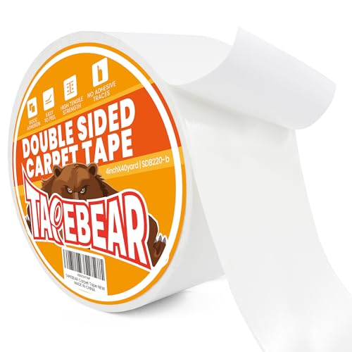 TAPEBEAR Heavy-Duty Double Side Carpet Tape, Carpet Tape for Rug,