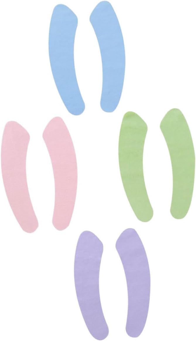 POPETPOP 20pairs Self-adhesive Toilet Seat Mat Velour Potty Training Seat Cover Warm Padding for Toddlers