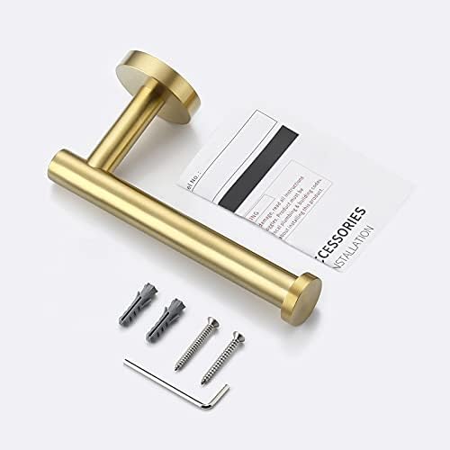 KES Toilet Roll Holder Bathroom Tissue Paper Dispenser SUS304 Stainless Steel Wall Mounted Brushed Brass, A2175S12-BZ