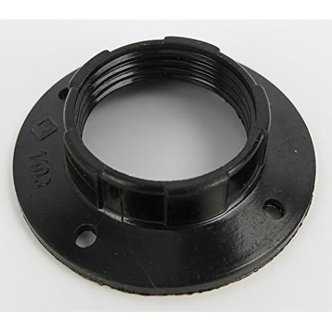 Shade Ring Lamp Shade Ring Screw Ring E14 Fitting Black Screw Thread Shade Ring Bakelite Cover