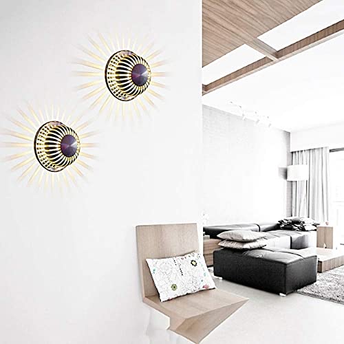 Lámpara de pared de aluminio LED de 1W moderna con diseño de girasol 4