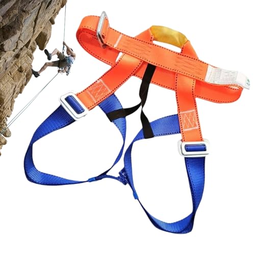 Genérico Climbing Harness For Men – Half Body Safety Belt | Thick, Comfortable Mountaineering Harness For Outdoor Climbing, Roofing, Construction, And Work