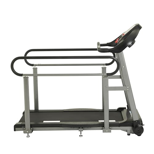 Image of Senior Fitness Treadmill, 400 lb Capacity, Safe Design with Full-Length Rails, Low Step-Up Height, 0.2-4 MPH Motorized Walking Treadmill for Elderly, Recovery & Home Exercise