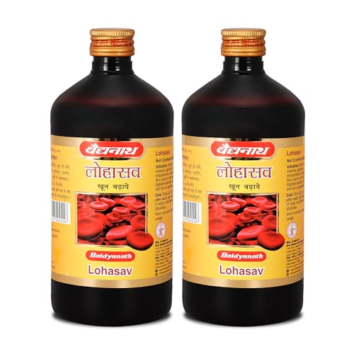 Image of Baidyanath Ayurved Lohasav (900ml, 450ml X 2) | An Ayurvedic Formulation| Helpful in Managing Anameia & Loss of Appetite | Helps in Spleen, Liver & Digestive Problems