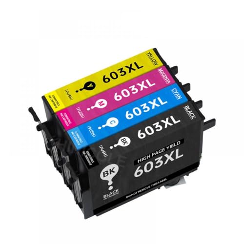 Cartouches d'encre 603XL pour imprimantes Expression Home XP-2100 XP-3100 XP-4100 XP-2105 (Pack de 4)
