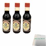 Cocoman Kikkoman - Salsa de soja (3 botellas de cristal de 250 ml, 3 unidades)