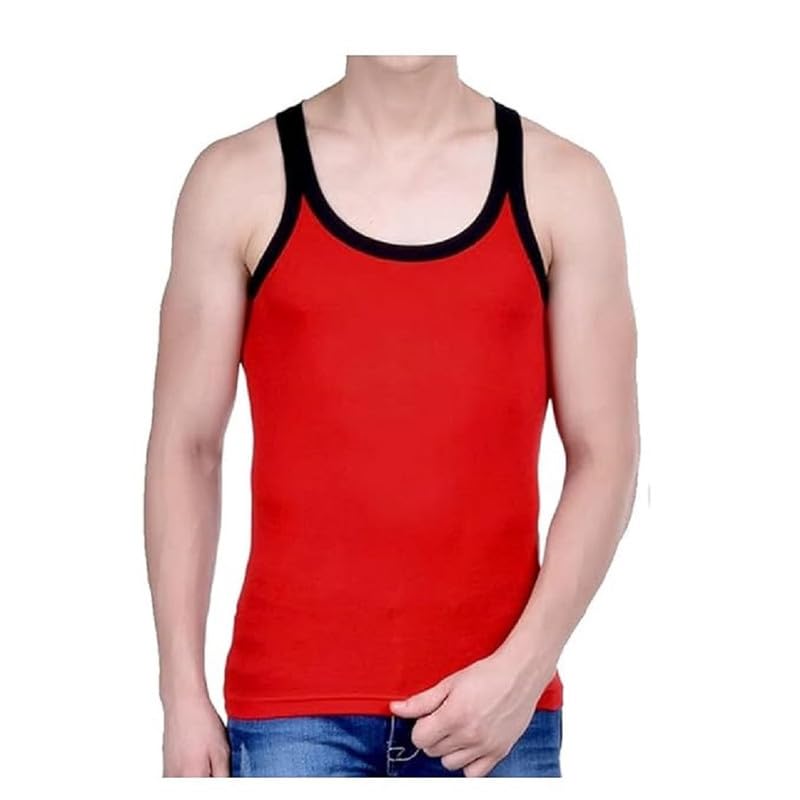 Image of INNERO Men's Gym Vest, Soft Cotton Vest Fot Men, (Pack of 1)