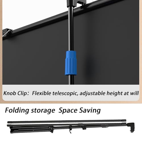 Pantalla portátil para proyector 72" con trípode miniatura 4
