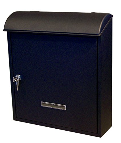 Fine art lighting wall mounted mailbox, black
