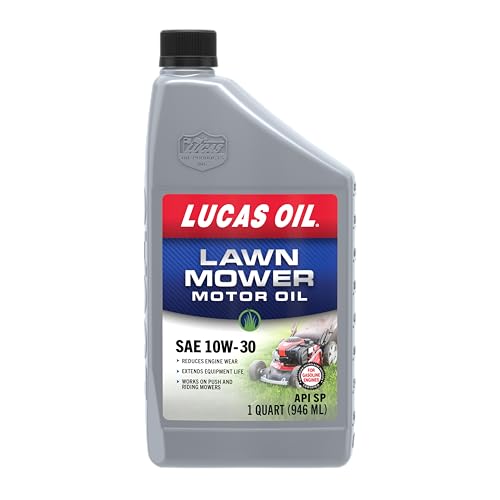 Lucas Oil 11313 SAE 10W-30 Lawn Mower Motor Oil - 1 Quart