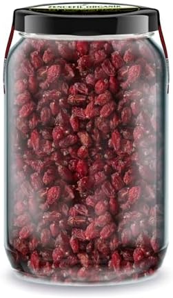Zencefil Organik Zereşk Üzümü Kurusu Bi Kavanoz 660 cc. Cam Kavanozda Saf Katkısız Zereskh Zeriş Üzümü Dried Barberry - Görsel 1
