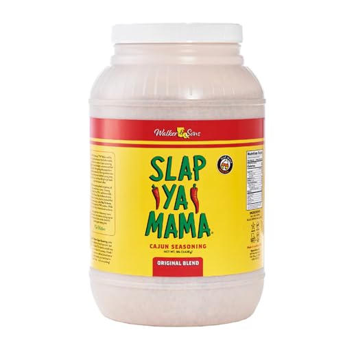 Slap Ya Mama Cajun Seasoning from Louisiana, Original Blend, No MSG and Kosher, 8 Pound Restaurant Size Jar