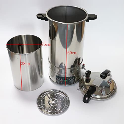 Autoclave Sterilizers, DEJUN 24L Lab High Pressure Steam Sterilizer 110V Stainless Steel Steam Autoclaves