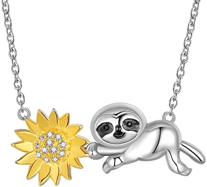 925 Sterling Silver Animal Ring Fine Jewelry Gifts Adustable Sunflower Sloth Ring Cute Mushroom Ring Women Girls Animal Jewellery Octopus / Giraffe / Easter Bunny Rabit Necklace Earrings Gifts for Her