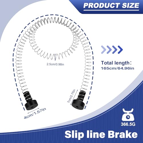 image for Kqcibz Zipline Spring Brake 165cm Stainless Steel Zip Line Spring Brak