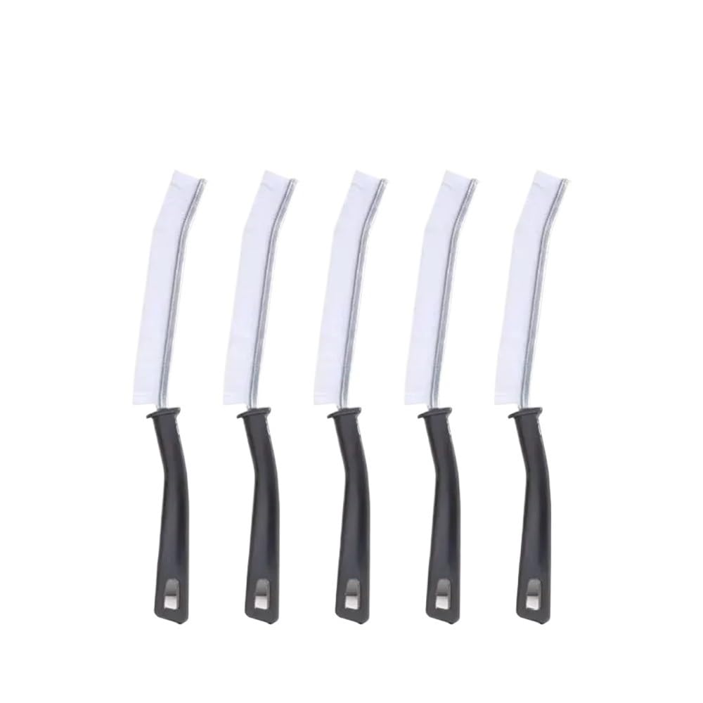 Sunrrafck White-5Pcs 1-5Pcs Durable Grout Gap Cleaning Brush For Kitchen Toilet Tile Joints Dead Angle Hard Shower Floor Line Bristle Cleaner(White-5Pcs)