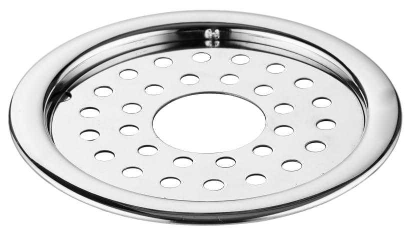 COATS Stainless Steel Drain Strainer Cover Jali Pack of 2 with Hole for Kitchen Sink, Bathroom, Wash Basin, Washing Machine | Floor Stainless Steel Jali with Chrome Finish - Silver /5-inch (B0D1CJWQNT) Amazon Price History, Amazon Price Tracker
