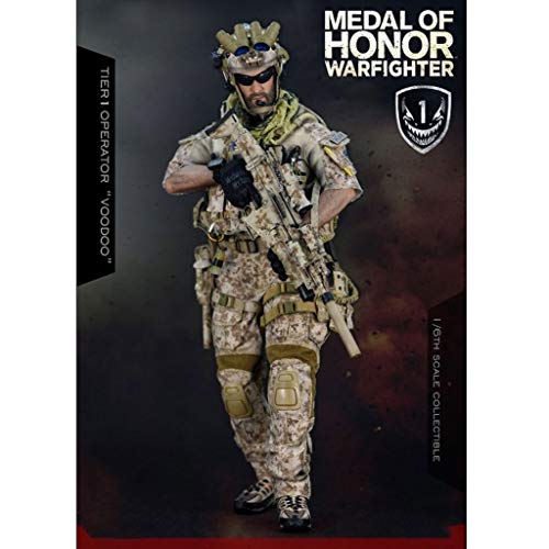 CQ Ejército Militar 1/6 Escala de la Figura de acción-Medal of Honor: Warfighter 12 Pulgadas Tier 1 Operator Voodoo Flexible Masculino Soldado Modelo Colección Toys