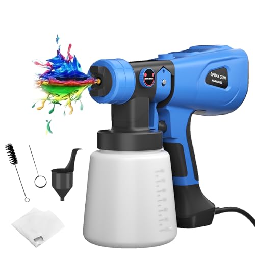 700W Electric Paint Sprayer, Spray Paint Gun for Efficient Spraying, 3 Spray Patterns, 1000ml Capacity, Compact and Lightweight for Painting, Garden, Fences and Shed