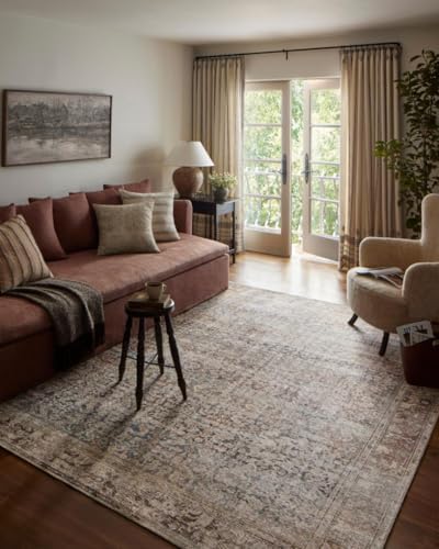 Loloi Amber Lewis Georgie Collection GER-09 Multi/Spice 7'-6" x 9'-6", .19" Pile Height, Area Rug