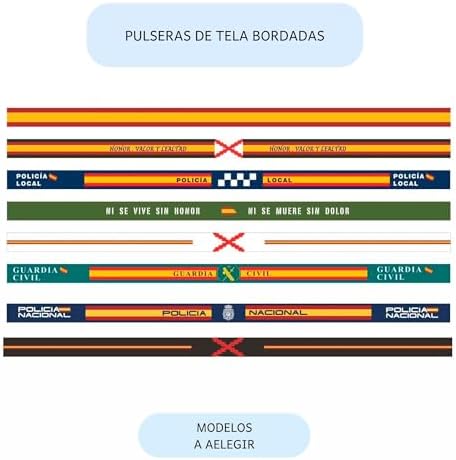 Pack 3 Pulseras Policía Nacional Borgoña 41MLuusOJ9L. AC SR38. SL1000