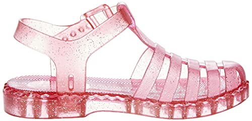 Sandália Aranha Barbie Duo, Grendene Kids, Meninas, Rosa/Glitter, 32/33