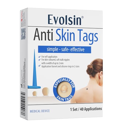 Evolsin Anti Skin Tag - Effective Safe & Easy Without Chemicals - Ideal for Neck ampits & Body