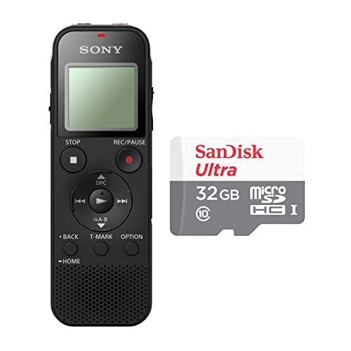 Sony Icd-Px470 Stereo Digital Voice Recorder With Built-In Usb Voice Recorder And 16Gb Class 10 Micro Sdhc Card Bundle (2 Items) #TOP22