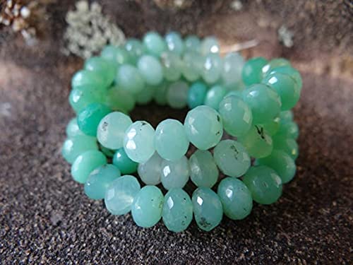Chrysoprase perles rondelles haut de gamme ombrées 6x4mm LKBEADS joaillerie