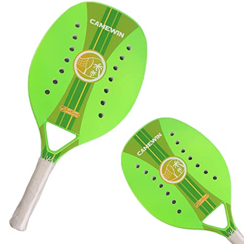 A nova raquete de tênis de praia profissional verde em fibra de carbono, material elástico em EVA, p