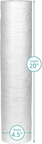 Miniatura 2 de Aquasana Pre-filtros de sedimentos de repuesto de 20 pulgadas para sistemas de filtración de agua de bajo mantenimiento para toda la casa -