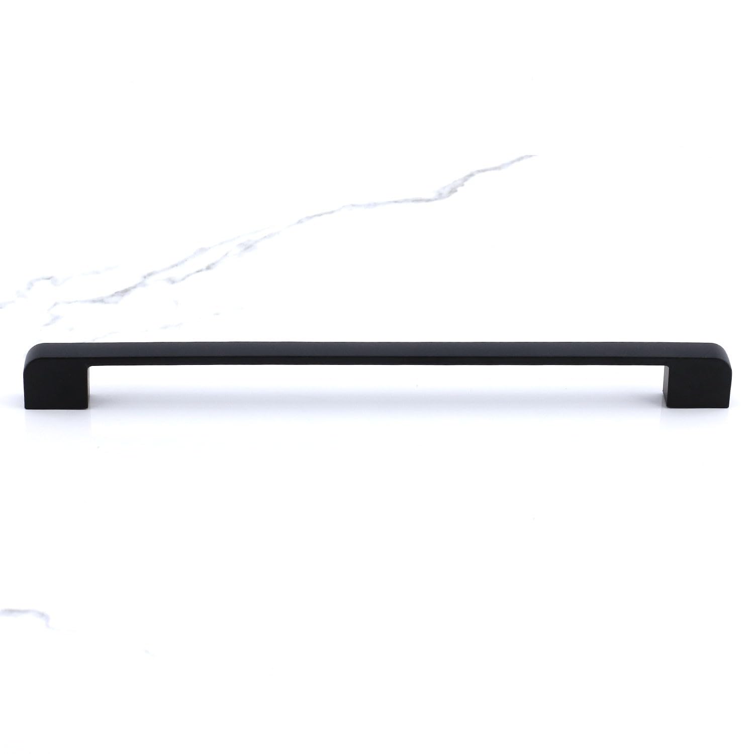Badem10 Radus Siyah Metal Kulp 256 mm - 25.6 cm Mobilya Çekmece Mutfak Dolabı Dolap Kulpları Kulbu Kulpu