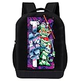 Teenage Mutant Ninja Turtles Backpack Shoulder Bag for Boys, Girls, Toddlers - Leonardo, Donatello, Michelangelo and Raphael Cute Kids Backpack for School - 18' Inch Bookbag