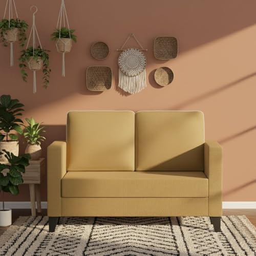 Image of The MM Furniture store Premium Fabric Sofa - Camel (2 Seater)