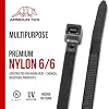 Heart Home 200 MM Self Locking Cable Ties|Heavy Duty Nylon Zip Ties