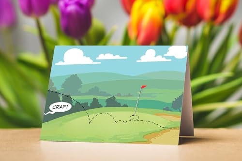 Image of Stonehouse Collection Funny Golf Cards for All Occasions | Humorous Assorted Golf Designs Note Cards | Note Card Set with Envelopes