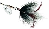Mepp's BMS-BK Musky Killer in-Line Spinner Bucktail, 3/4 oz, 5/0