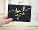 Spark Ink 100 Black and Gold Thank You Cards with Envelopes Bulk | 4x6 Inch Elegant Blank Cards & Envelopes, for Small Business, Wedding, Gift Cards, Graduation, Bridal & Baby Shower, Funeral | Made in USA