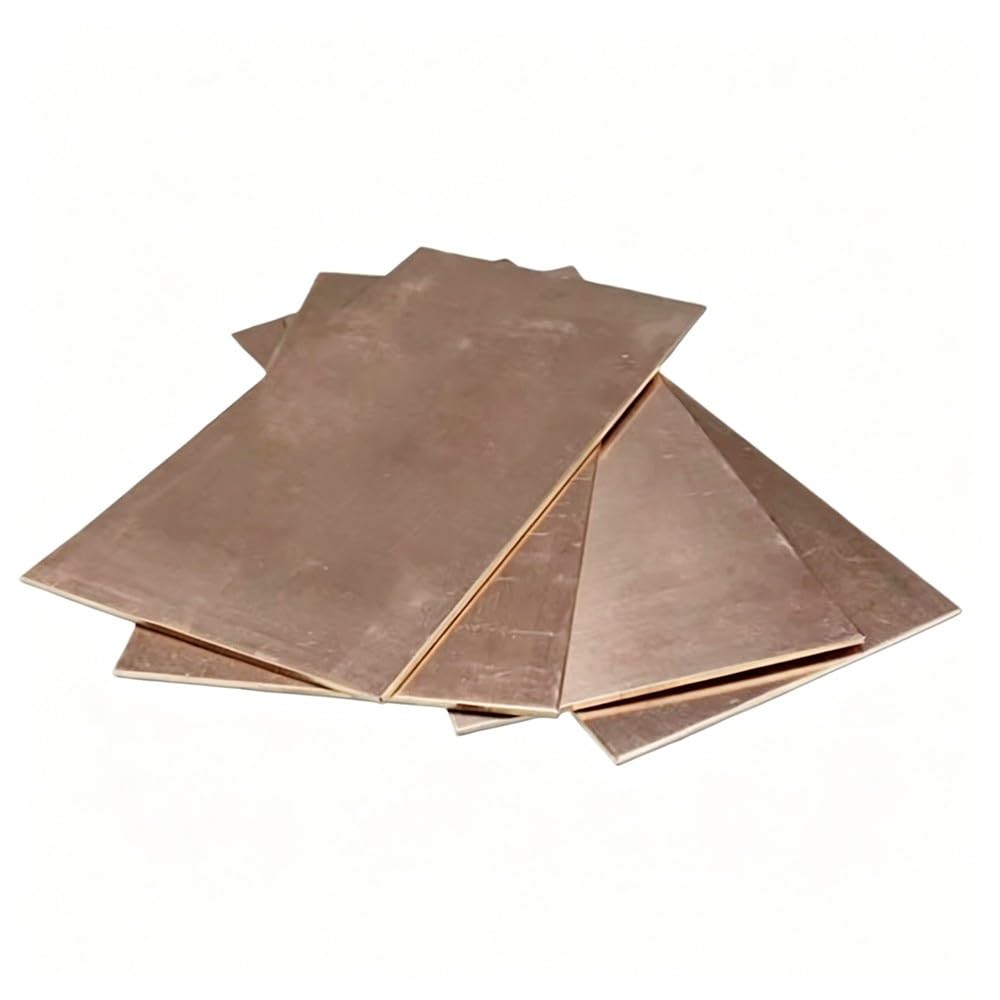 Lámina Bronce Fosforoso 100x200mm 0,1-2mm 1Pza