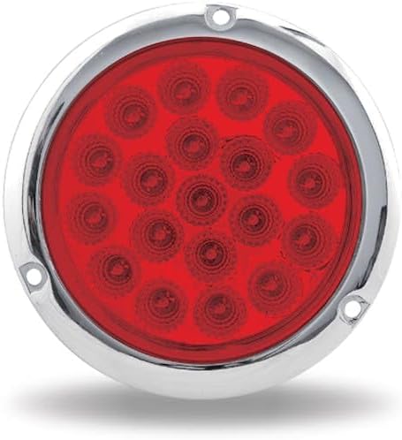Generic 4" Red Stop Turn & Tail Flange Mount 19 Diode LED Light