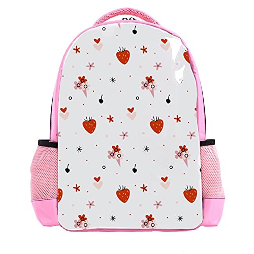 Sac à dos pour enfants fraise léger pour éviter le mal de dos en maternelle
