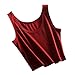 Produktbild HWTOP Tank Top Crop Damen Tshirt Ärmellos T-Shirt Kurze Cami Weste Bauchfrei Bluse Strand Sommer Weste
